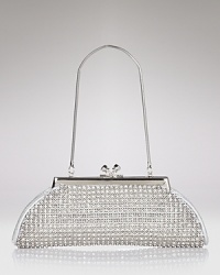 Make a glamorous statement with this dazzling rhinestone clutch from La Regale -- the perfect piece to dress up your LBD. Make a glamorous statement with this dazzling rhinestone clutch from La Regale -- the perfect piece to dress up your LBD.
