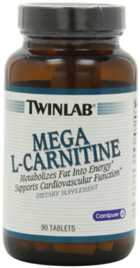 Twinlab Mega L-Carnitine 500mg, 90 Tablets Twinlab Mega L-Carnitine 500mg, 90 Tablets