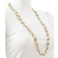 Genuine Multi-Colored Fresh water Cultured Pearl 7-Strand Gold Silk Thread Long Necklace 36 Genuine Multi-Colored Fresh water Cultured Pearl 7-Strand Gold Silk Thread Long Necklace 36