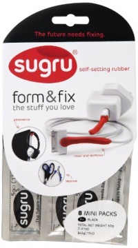 Sugru SBLK8 Self-setting rubber, Black, 8 mini packs (8x5 grams) Sugru SBLK8 Self-setting rubber, Black, 8 mini packs (8x5 grams)