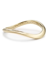 Simply styled yet sculptural, this Nadri bangle lends architectural allure to every outfit, plated in 18-karat gold. Simply styled yet sculptural, this Nadri bangle lends architectural allure to every outfit, plated in 18-karat gold.