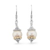 Meredith Leigh Sterling Silver and 14k Gold FW Pearl Earrings (4-8 mm)