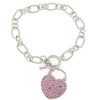 Meredith Leigh Sterling Silver Heart Charm Bracelet