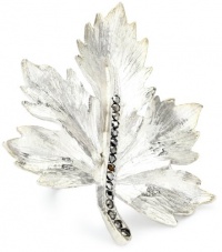 Shameless Jewelry Animal Attraction Sterling Silver-Tone Swarovski Leaf Ring, Size 8 Shameless Jewelry Animal Attraction Sterling Silver-Tone Swarovski Leaf Ring, Size 8