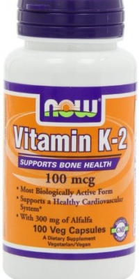NOW Foods Vitamin K-2,100mcg, 100 Vcaps NOW Foods Vitamin K-2,100mcg, 100 Vcaps