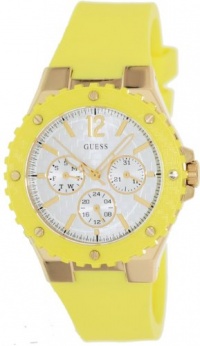 GUESS Yellow and Gold-Tone Feminine Sport Watc GUESS Yellow and Gold-Tone Feminine Sport Watc