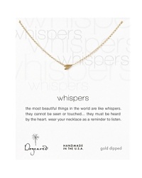 Sometimes a whisper says it all. Dogeared's Whisper Heart necklace is the perfect hint of heart to catch the eye. Sometimes a whisper says it all. Dogeared's Whisper Heart necklace is the perfect hint of heart to catch the eye.