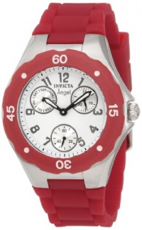 Invicta Women's 0701 Angel Collection Cranberry Multi-Function Rubber Watch Invicta Women's 0701 Angel Collection Cranberry Multi-Function Rubber Watch