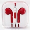 RainbowMOBO Stereo Earpods Earbuds Earphones Headphone Headset with Mic and Remote for Apple iPad3/2/1 iPhone 5 / 4S / 4G / 3GS / 3G Ipod Touch 5 Ipod 5th Ipod Nano 7 RED