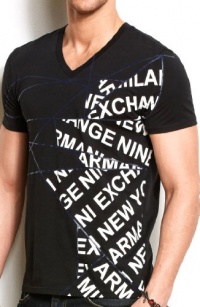 Armani Exchange Angled Logo Tee Armani Exchange Angled Logo Tee