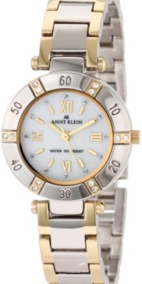 Anne Klein Women's 109467MPTT Swarovski Crystal Mother-of-Pearl Dial and Two-tone Bracelet Watch Anne Klein Women's 109467MPTT Swarovski Crystal Mother-of-Pearl Dial and Two-tone Bracelet Watch