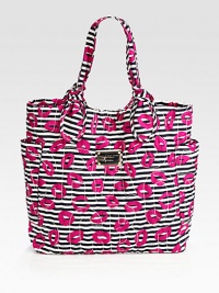 EXCLUSIVELY AT SAKS. A bold and playful style in lightweight nylon with topstitched logo details; perfect for all your daily essentials.Double top handles, 8½ dropMagnetic top closureTwo outside open pocketsOne inside zip pocketTwo inside open pocketsFully lined14W X 14½H X 4½DImported EXCLUSIVELY AT SAKS. A bold and playful style in lightweight nylon with topstitched logo details; perfect for all your daily essentials.Double top handles, 8½ dropMagnetic top closureTwo outside open pocketsOne inside zip pocketTwo inside open pocketsFully lined14W X 14½H X 4½DImported
