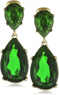 Kenneth Jay Lane Emerald -Color Teardrop Earrings Kenneth Jay Lane Emerald -Color Teardrop Earrings