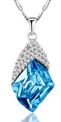 Cosmic Freeform Swarovski Elements Crystal Pendant Necklace Blue 2006401 Cosmic Freeform Swarovski Elements Crystal Pendant Necklace Blue 2006401