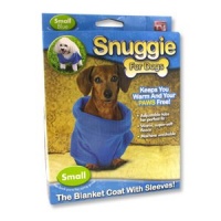 Snuggie for Dogs Blue Colored Fleece Blanket Coat with Sleeves - Small Snuggie for Dogs Blue Colored Fleece Blanket Coat with Sleeves - Small