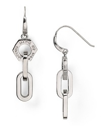 With a delicate shape and a perfectly subtle dose of sparkle, these MARC BY MARC JACOBS mini link earrings are oh so major. With a delicate shape and a perfectly subtle dose of sparkle, these MARC BY MARC JACOBS mini link earrings are oh so major.