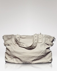 There's no need to shrink from big, bold style with this leather bag from Liebeskind. Blending a roomy shape and hard-hitting details, it's a wholly cool take on the tote. There's no need to shrink from big, bold style with this leather bag from Liebeskind. Blending a roomy shape and hard-hitting details, it's a wholly cool take on the tote.