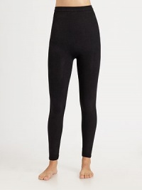 These opaque, seamless, all-over shaping leggings are designed to create a flattering silhouette. Smooths thighs, legs and rearSuper-soft legband stays in place63% cotton/21% nylon/16% spandexMachine washImported These opaque, seamless, all-over shaping leggings are designed to create a flattering silhouette. Smooths thighs, legs and rearSuper-soft legband stays in place63% cotton/21% nylon/16% spandexMachine washImported