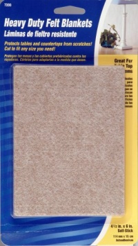 Waxman 4720095N Self-Stick Heavy Duty Felt Blanket Pads, 4-1/2-Inch by 6-Inch, Oatmeal Waxman 4720095N Self-Stick Heavy Duty Felt Blanket Pads, 4-1/2-Inch by 6-Inch, Oatmeal
