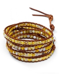 Chan Luu Five Wrap Yellow Fire Agate Bracelet Chan Luu Five Wrap Yellow Fire Agate Bracelet