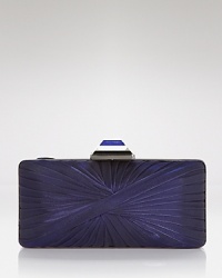 The key to night-right accessorizing: a dressed up clutch like this style from Sondra Roberts, crafted of gorgeous, pleated satin. The key to night-right accessorizing: a dressed up clutch like this style from Sondra Roberts, crafted of gorgeous, pleated satin.