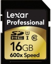 Lexar Professional 600x 16GB SDHC UHS-I Flash Memory Card LSD16GCTBNA600