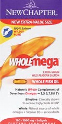 New Chapter Wholemega Whole Fish Oil -- 1000 mg - 180 Softgels New Chapter Wholemega Whole Fish Oil -- 1000 mg - 180 Softgels