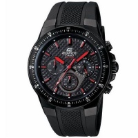 Casio Men's EF552PB-1A4V Black Resin Quartz Watch with Black Dial Casio Men's EF552PB-1A4V Black Resin Quartz Watch with Black Dial