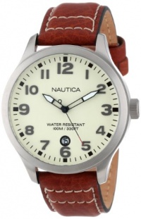 Nautica Men's N09560G BFD 101 Date Cream Dial Watch Nautica Men's N09560G BFD 101 Date Cream Dial Watch