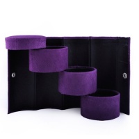 Aspire Cylindrical Jewelry Box / Jewelry Organizer for Travel - Purple, Gift Idea Aspire Cylindrical Jewelry Box / Jewelry Organizer for Travel - Purple, Gift Idea