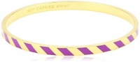 Kate Spade New York Get Carried Away Purple Idiom Bangle Bracelet Kate Spade New York Get Carried Away Purple Idiom Bangle Bracelet