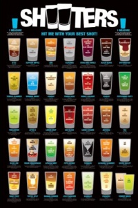 Shooters-Shot Mixing Guide, College Poster Print, 24 by 36-Inch Shooters-Shot Mixing Guide, College Poster Print, 24 by 36-Inch