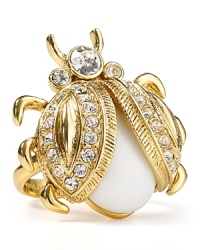 Quirky and classic at once, this glittering ladybug cocktail ring from kate spade new york is a small-scale yet super-special shot of sparkle. Quirky and classic at once, this glittering ladybug cocktail ring from kate spade new york is a small-scale yet super-special shot of sparkle.