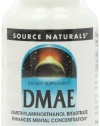 Source Naturals DMAE, 351mg, 200 Tablets (Pack of 2)