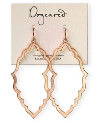 Sweet and oh so simple drop earrings from Dogeared are the ultimate wardrobe staple, cast in plated rose gold. Sweet and oh so simple drop earrings from Dogeared are the ultimate wardrobe staple, cast in plated rose gold.
