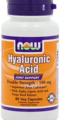 NOW Foods Hyaluronic Acid 100mg 2X Plus, 60 Vcaps NOW Foods Hyaluronic Acid 100mg 2X Plus, 60 Vcaps