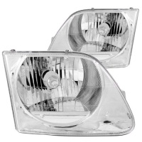Anzo USA 111030 Ford F-150 Crystal Chrome Headlight Assembly - (Sold in Pairs) Anzo USA 111030 Ford F-150 Crystal Chrome Headlight Assembly - (Sold in Pairs)