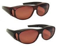 Sun Shield Fit Over Sunglasses with Blue Blocker HD Driving Lens & Spring Hinges - Fit Over Prescription Glasses Sun Shield Fit Over Sunglasses with Blue Blocker HD Driving Lens & Spring Hinges - Fit Over Prescription Glasses