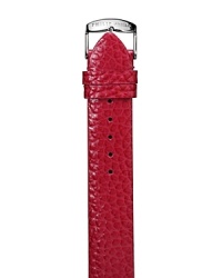 A vibrant red leather watch strap, fits size 2, 7 & 22 Philip Stein watch heads. A vibrant red leather watch strap, fits size 2, 7 & 22 Philip Stein watch heads.