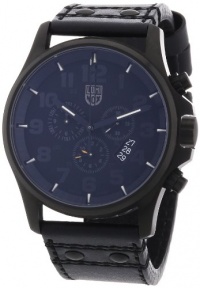 Luminox Men's 1881.BO Black Leather Swiss Quartz Watch with Black Dial Luminox Men's 1881.BO Black Leather Swiss Quartz Watch with Black Dial