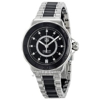 Tag Heuer Formula 1 Diamond Steel and Black Ceramic Ladies Watch WAU2210.BA0859 Tag Heuer Formula 1 Diamond Steel and Black Ceramic Ladies Watch WAU2210.BA0859