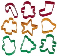 Wilton Holiday Cookie Cutters, Set of 9 Wilton Holiday Cookie Cutters, Set of 9