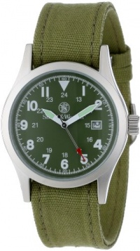 Smith & Wesson Men's SWW-1464-OD Military Multi Canvas Straps Watch Smith & Wesson Men's SWW-1464-OD Military Multi Canvas Straps Watch