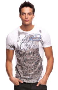 Armani Exchange Outline Eagle Logo T-Shirt Armani Exchange Outline Eagle Logo T-Shirt
