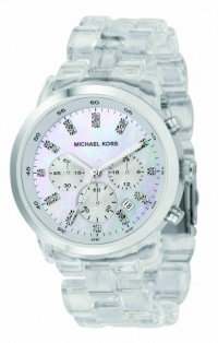 Michael Kors Quartz, Mother of Pearl Dial Acrylic Clear Band - Womens Watch MK5235 Michael Kors Quartz, Mother of Pearl Dial Acrylic Clear Band - Womens Watch MK5235