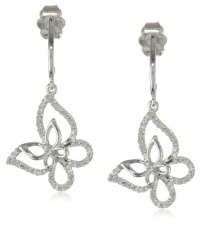 10k White Gold Diamond Butterfly Earrings (1/10 cttw, I-J Color, I2-I3 Clarity) 10k White Gold Diamond Butterfly Earrings (1/10 cttw, I-J Color, I2-I3 Clarity)
