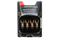 Monster QuickLock MKII Gold Angled Spade Connectors For Easy Self Crimping Terminations - 2 pr Monster QuickLock MKII Gold Angled Spade Connectors For Easy Self Crimping Terminations - 2 pr