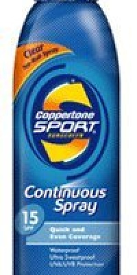 Coppertone Sport Continuous Spray SPF 15, 6-Ounce Bottle (Pack of 3) Coppertone Sport Continuous Spray SPF 15, 6-Ounce Bottle (Pack of 3)