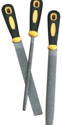 WOODSTOCK D3113 3-Piece Wood Rasp Set with Rubber Handles WOODSTOCK D3113 3-Piece Wood Rasp Set with Rubber Handles