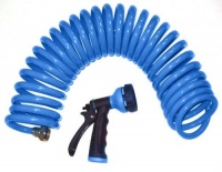 Orbit 25-Foot Blue Coil Hose & Spray Nozzle 27890 Orbit 25-Foot Blue Coil Hose & Spray Nozzle 27890